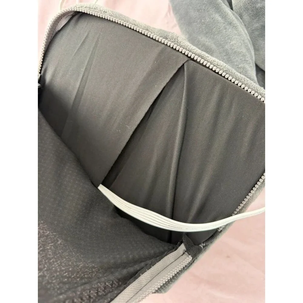 Sharper Image Calming Cozy Massaging Heating Wrap Gray Sherpa Lined Tested